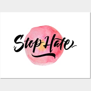 Stop hater design Posters and Art